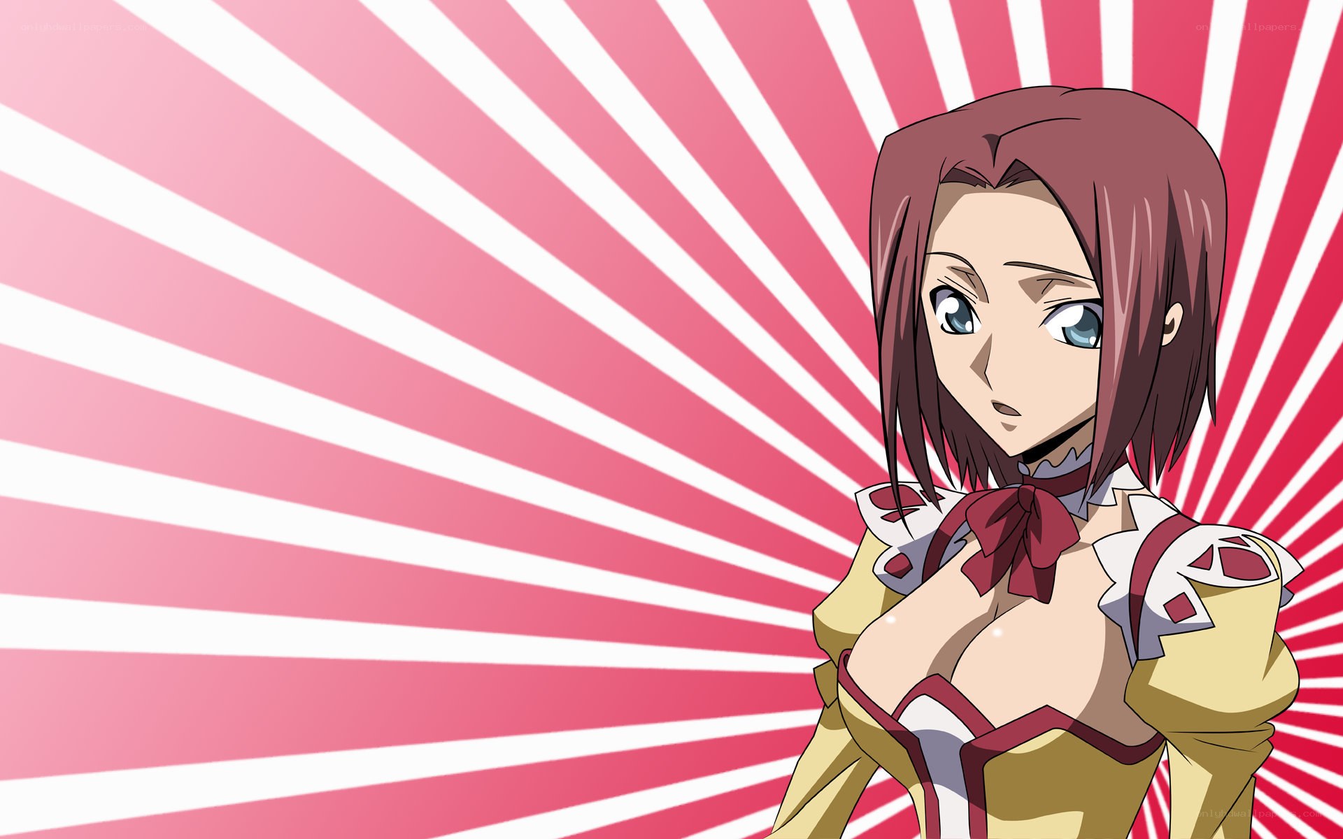 anime character with pink background