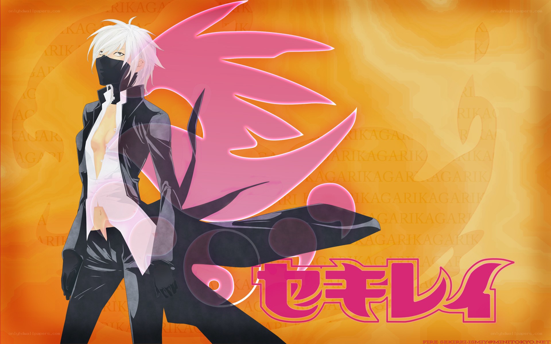 Anime character with pink energy