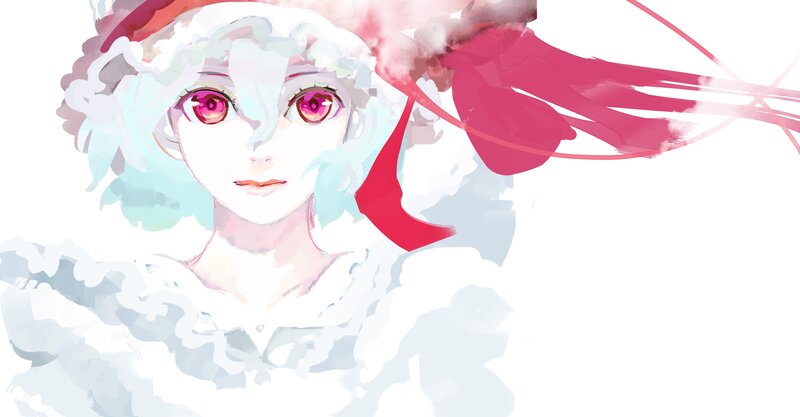 anime character with pink eyes