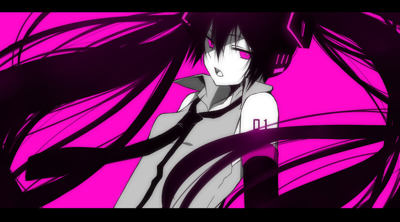 Anime Character with Pink Eyes — Magenta