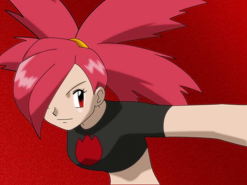 anime character with pink hair