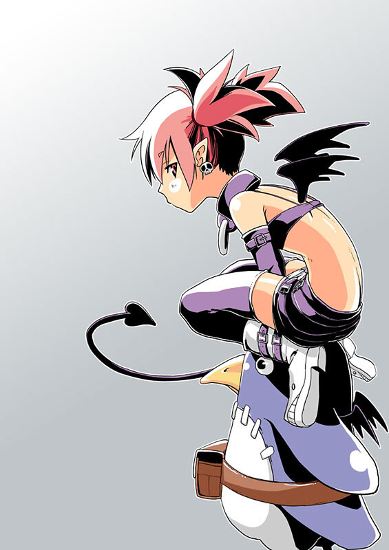 anime character with pink hair