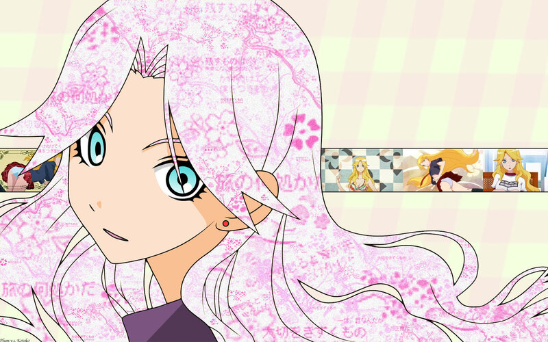anime character with pink hair