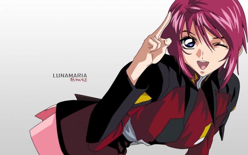 anime character with pink hair