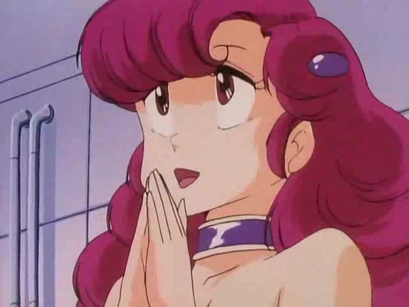 anime character with pink hair