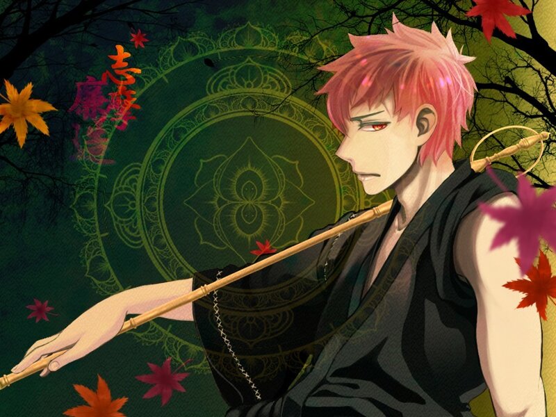 Anime character with pink hair