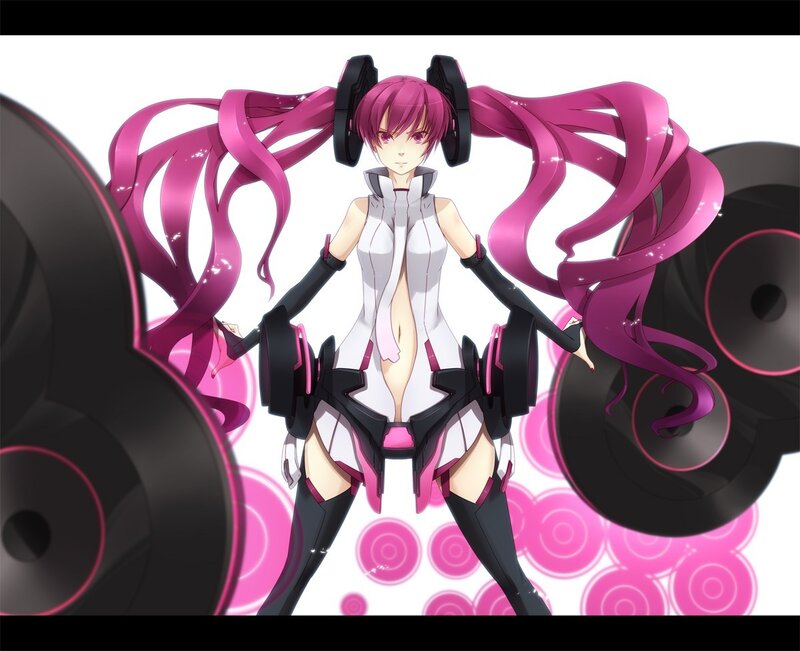 Anime character with pink hair