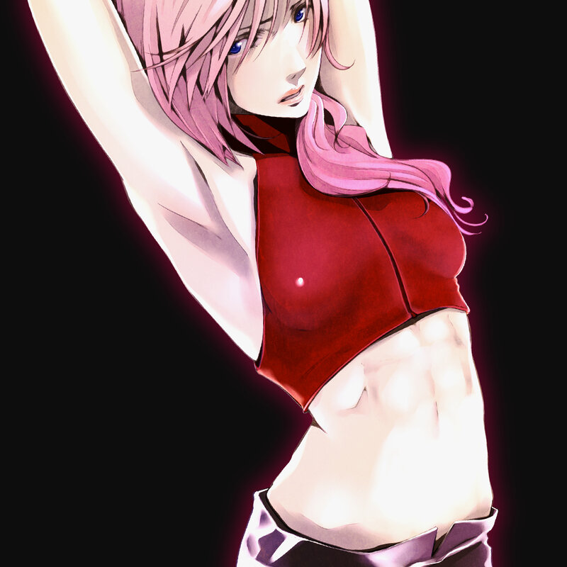 anime character with pink hair