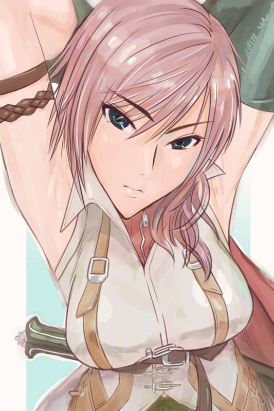 anime character with pink hair