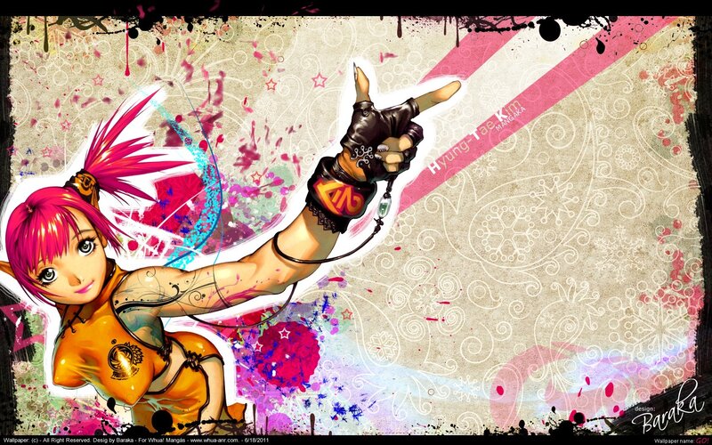 Anime character with pink hair