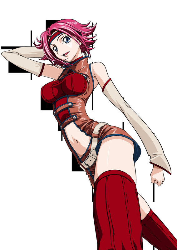 anime character with pink hair