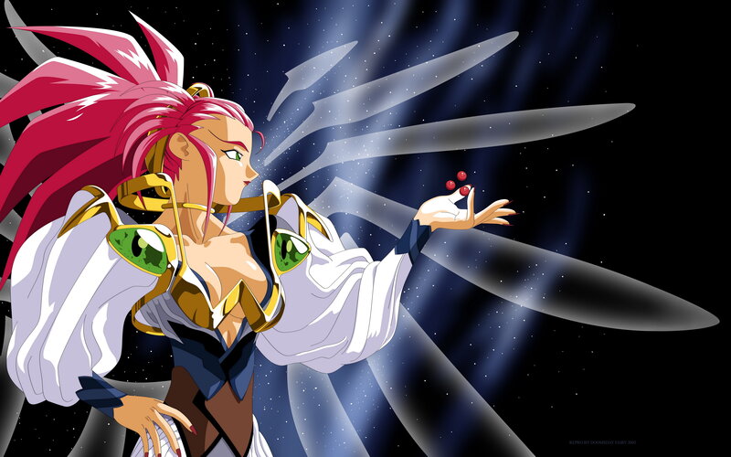 anime character with pink hair