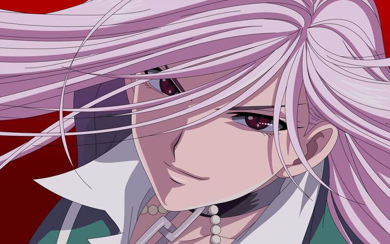 anime character with pink hair