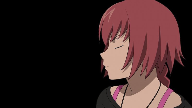 anime character with pink hair