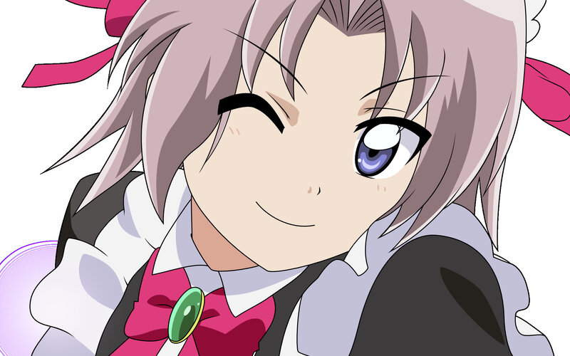 anime character with pink hair