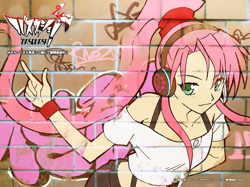 Anime character with pink hair