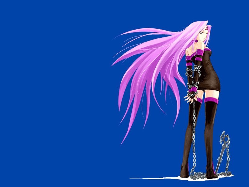 anime character with pink hair