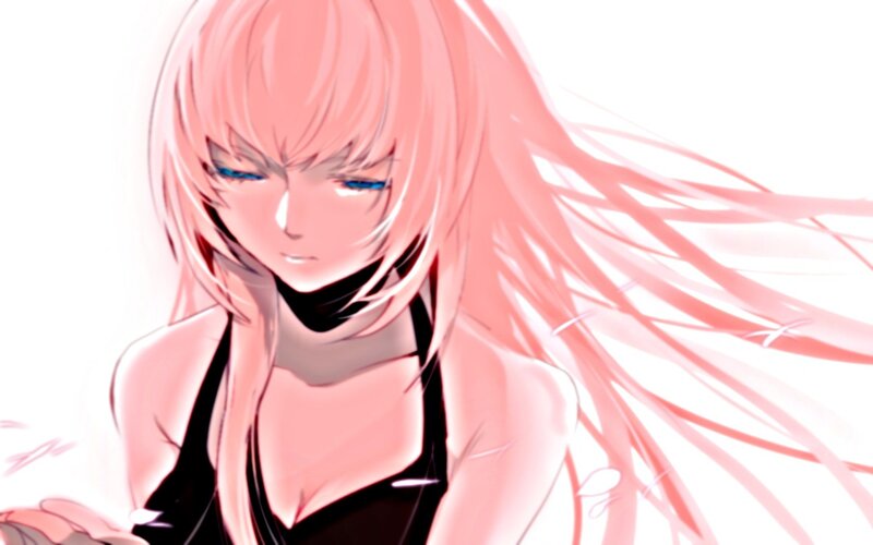 anime character with pink hair