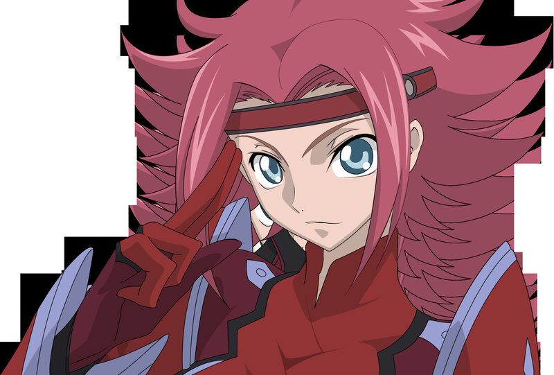 anime character with pink hair