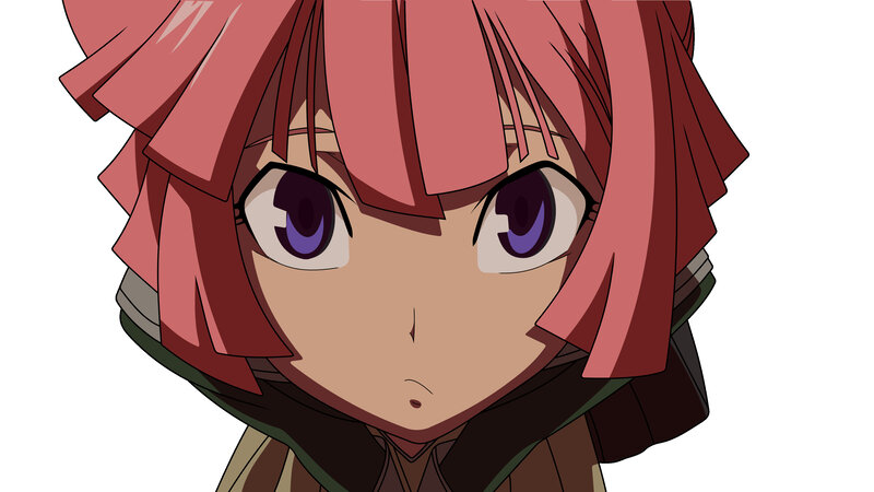 anime character with pink hair
