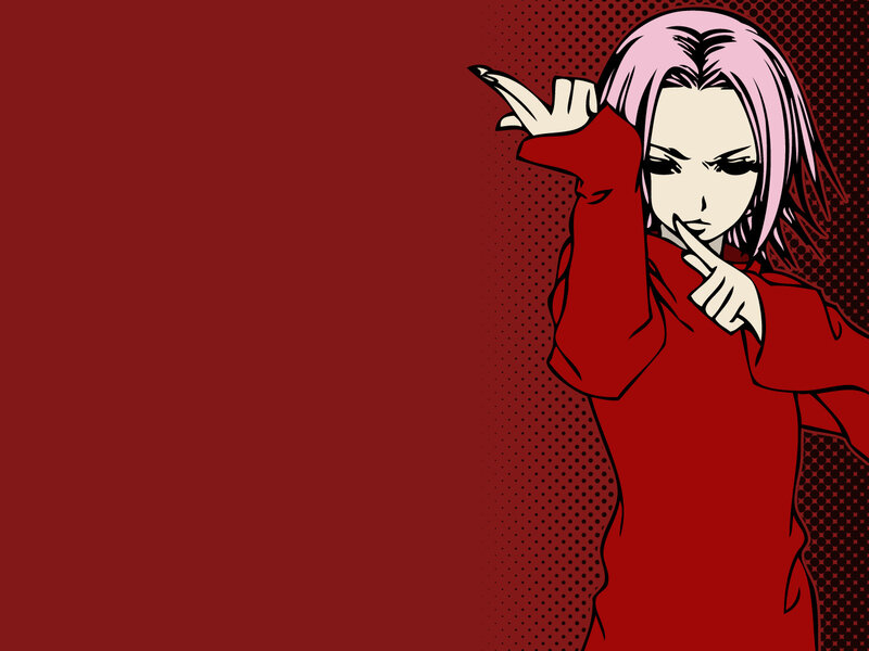 anime character with pink hair