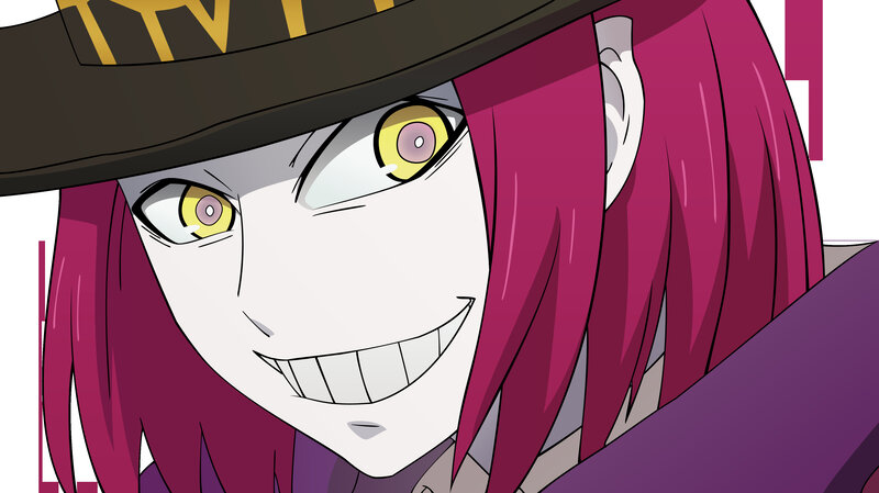 anime character with pink hair