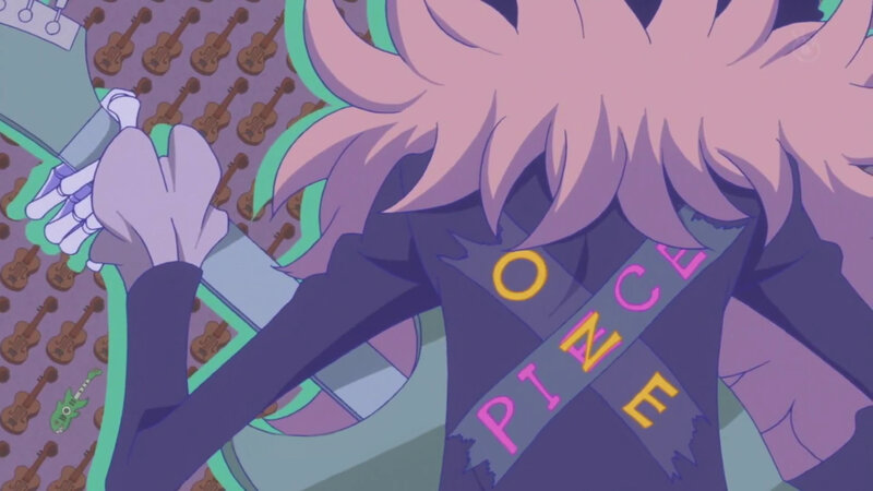 anime character with pink hair