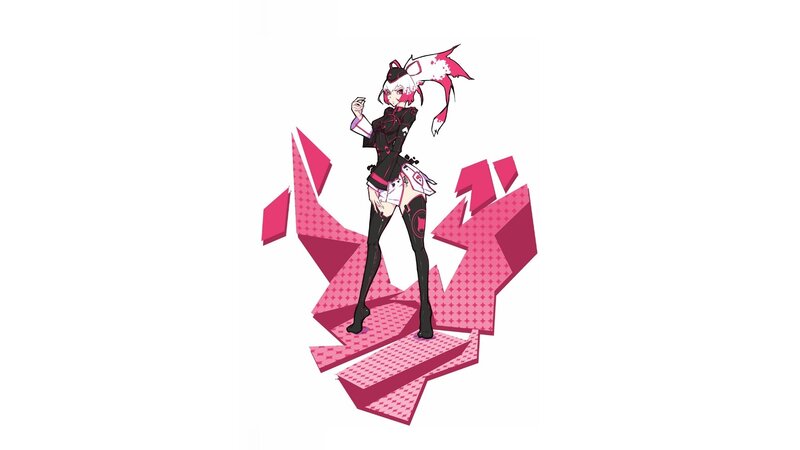 anime character with pink hair