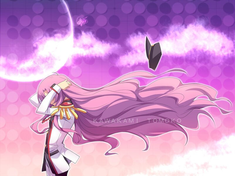 anime character with pink hair