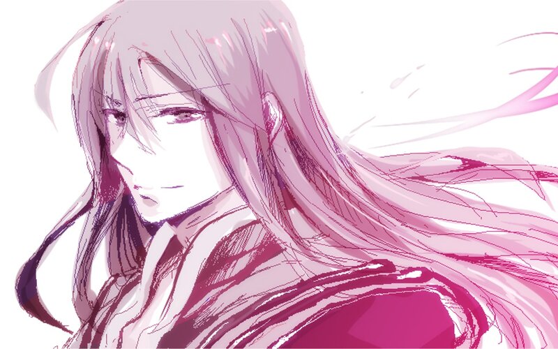 anime character with pink hair