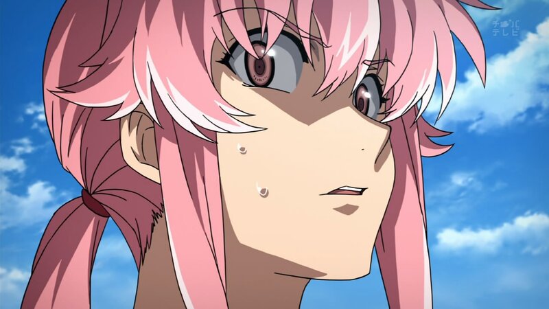 anime character with pink hair
