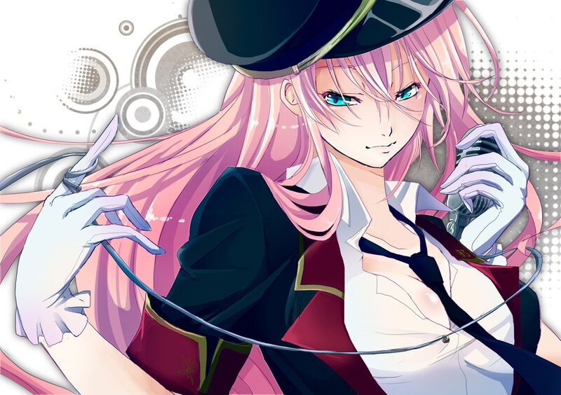 anime character with pink hair