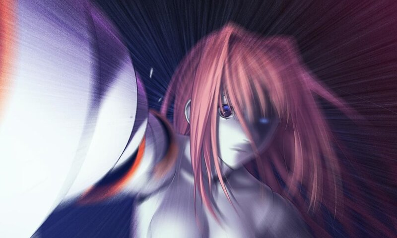 anime character with pink hair
