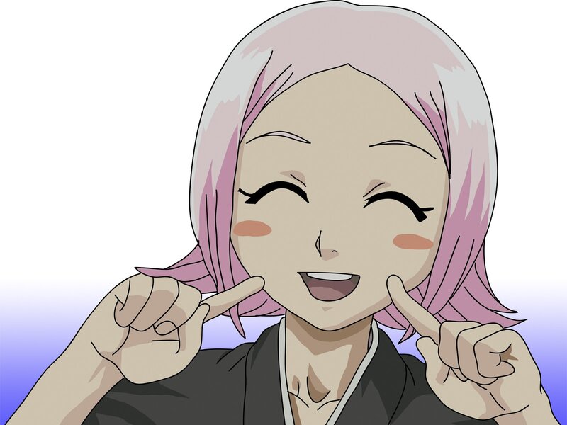 anime character with pink hair