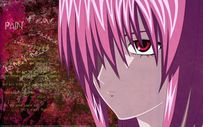 anime character with pink hair