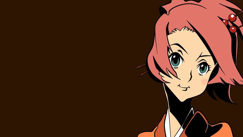 anime character with pink hair