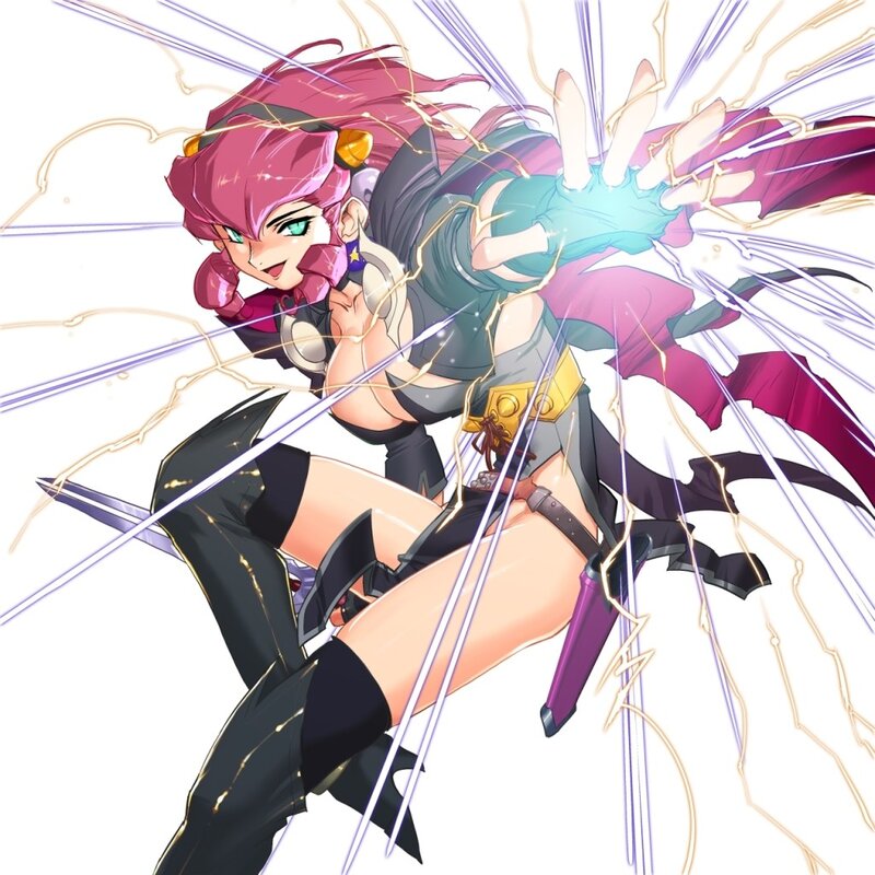 anime character with pink hair