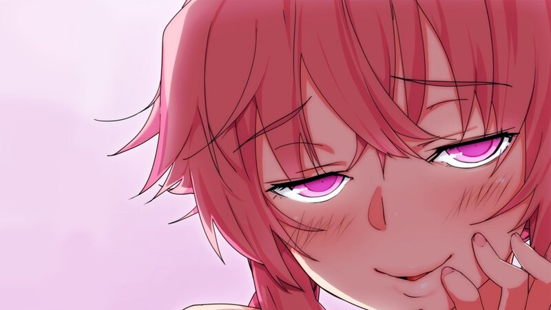 anime character with pink hair