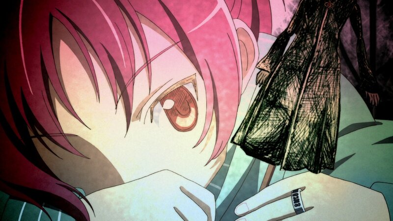 anime character with pink hair