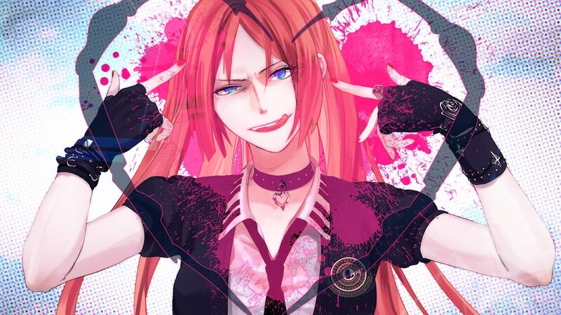 anime character with pink hair