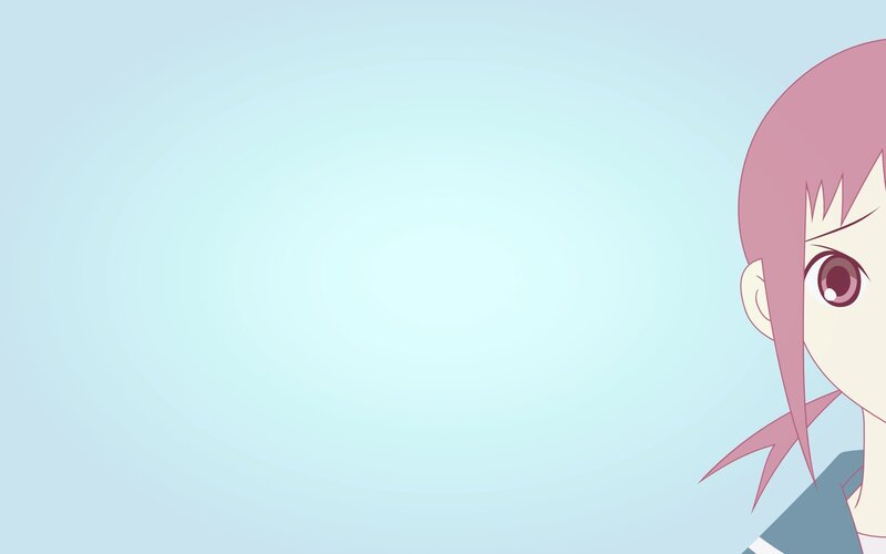 anime character with pink hair