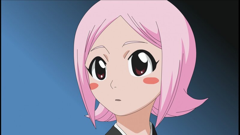 anime character with pink hair