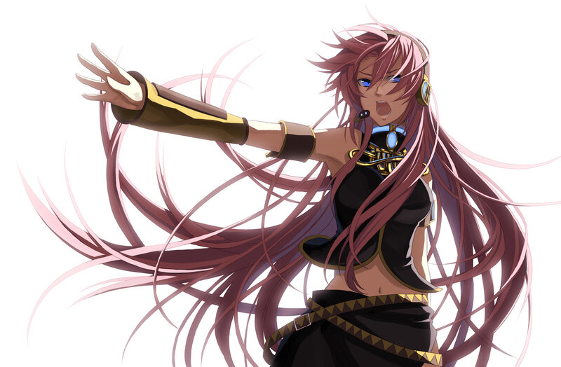 anime character with pink hair