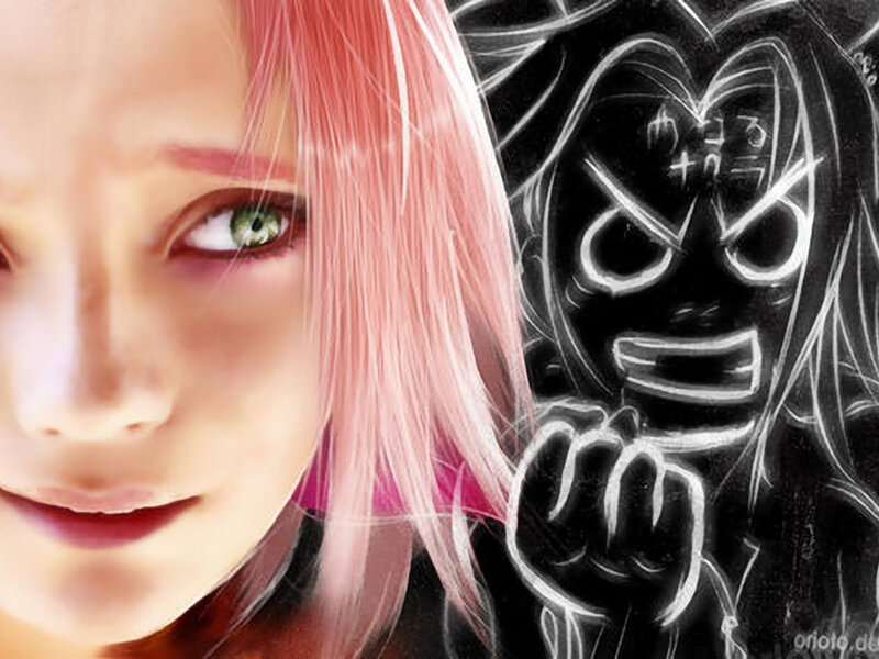 Anime character with pink hair