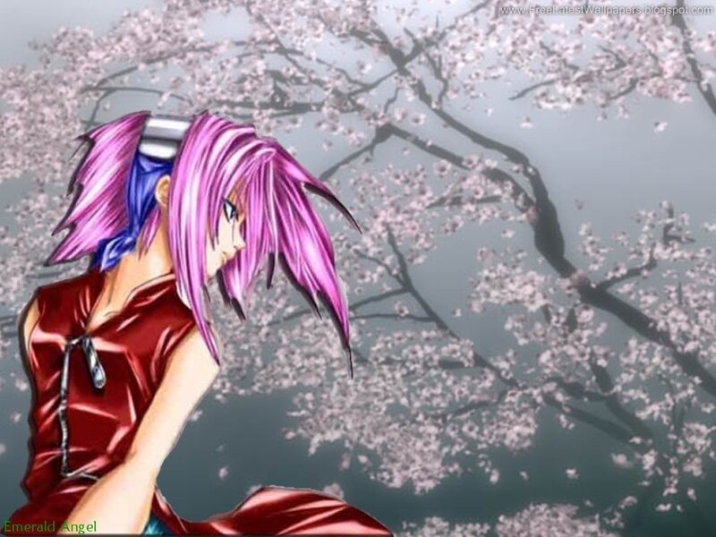 anime character with pink hair
