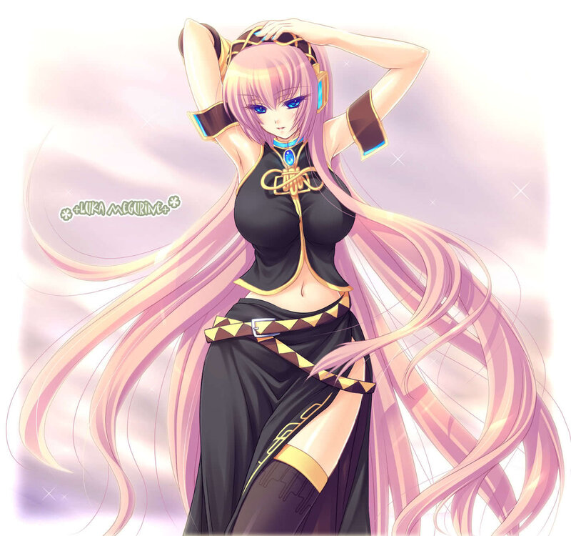 Anime character with pink hair