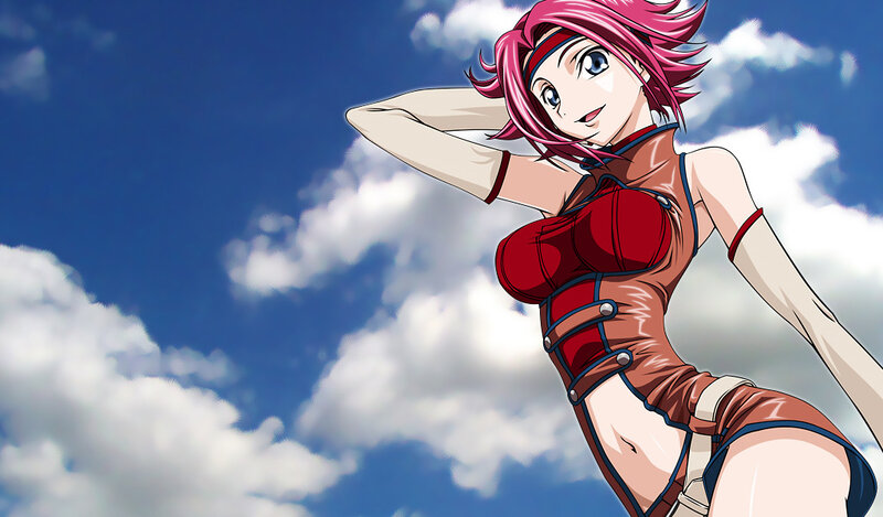 anime character with pink hair