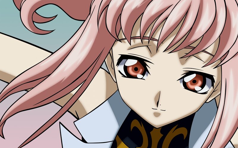 anime character with pink hair