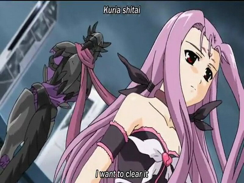 Anime character with pink hair