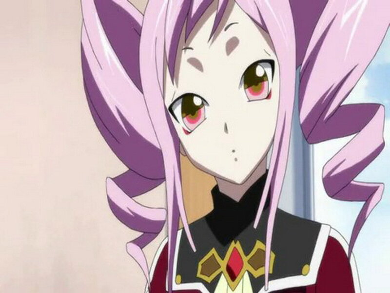 anime character with pink hair